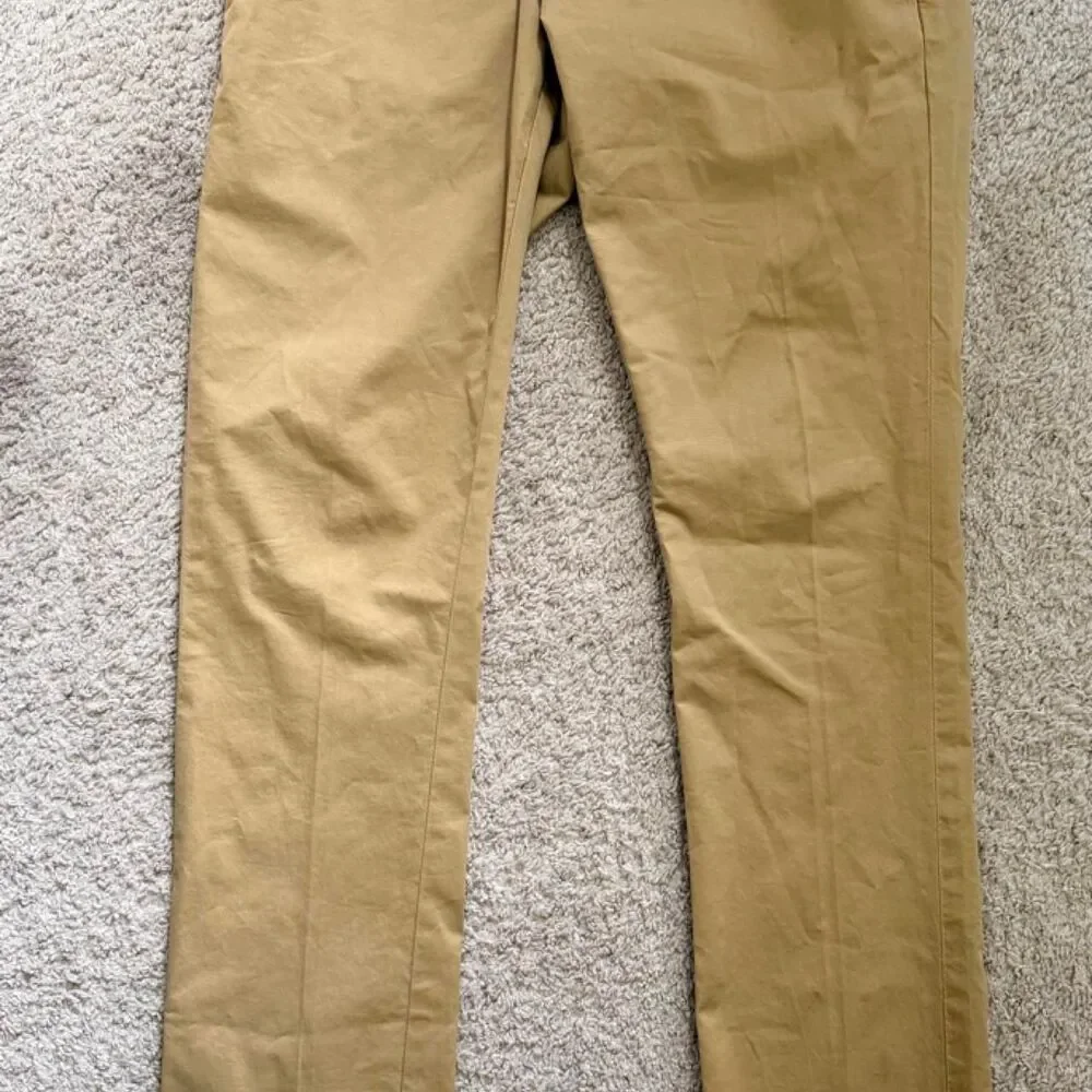 Zara Men's Tan and Cream Trousers